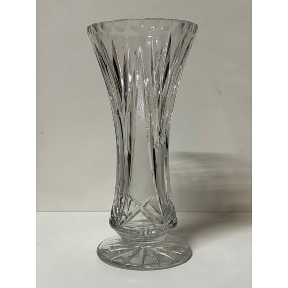 Vintage Crystal Cut Glass Vase - Picture 1 of 5